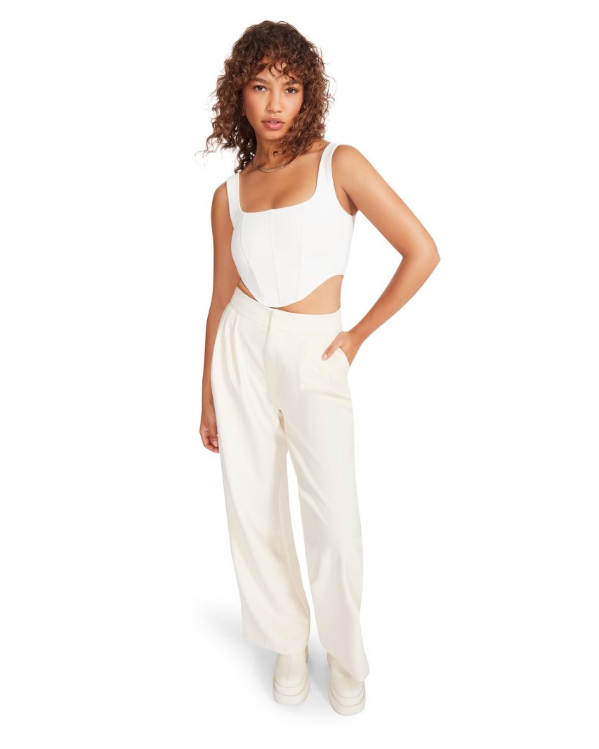 White Steve Madden Isabella Women's Pants | PH 9538GMB